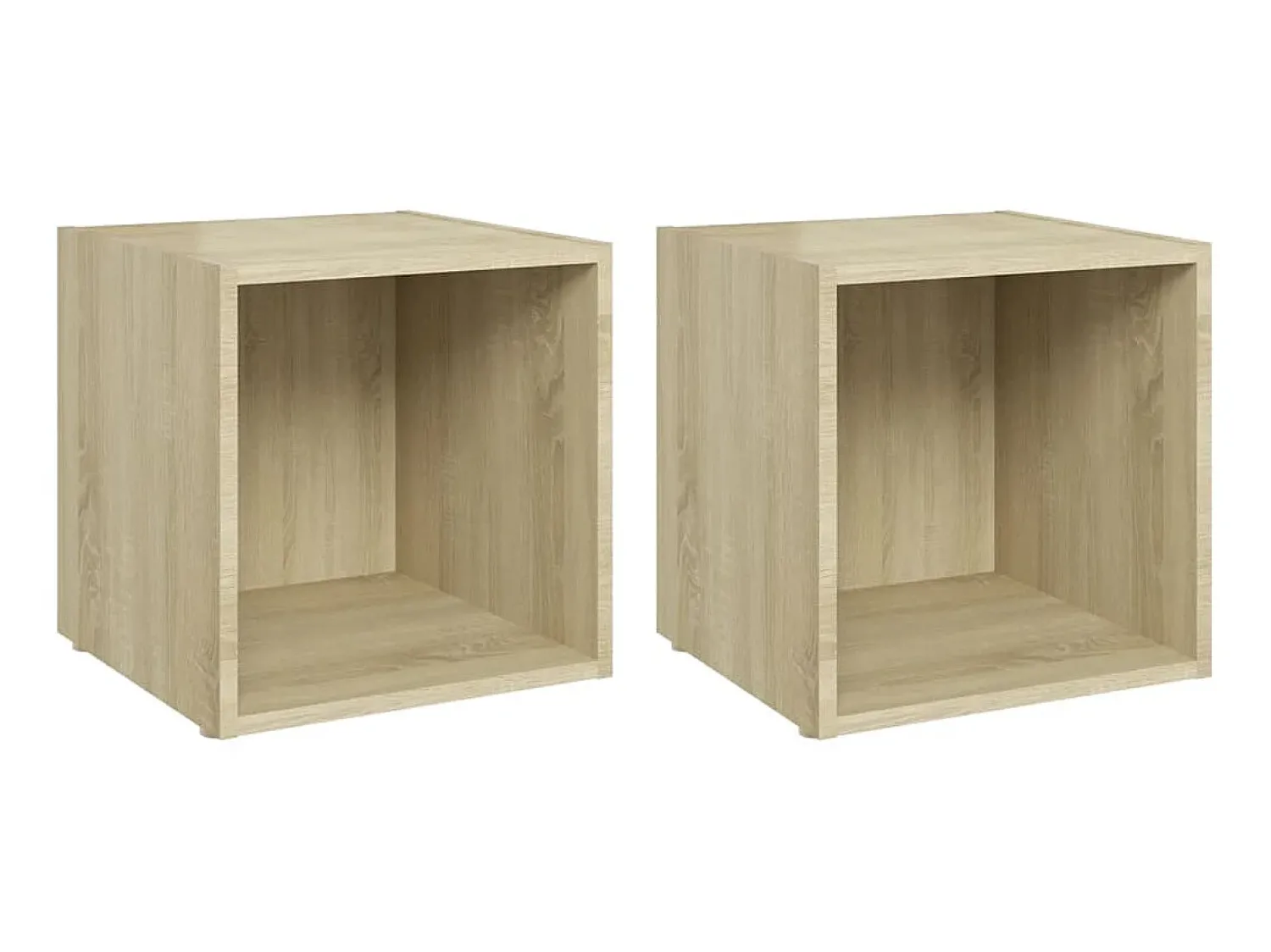 Clearance Móveis de TV 2 pcs derivados de madeira carvalho sonoma PT488879 Castanho