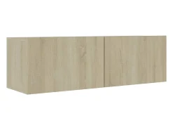 Móvel De Tv* Móveis de TV 4 pcs derivados de madeira carvalho sonoma PT242686 Castanho
