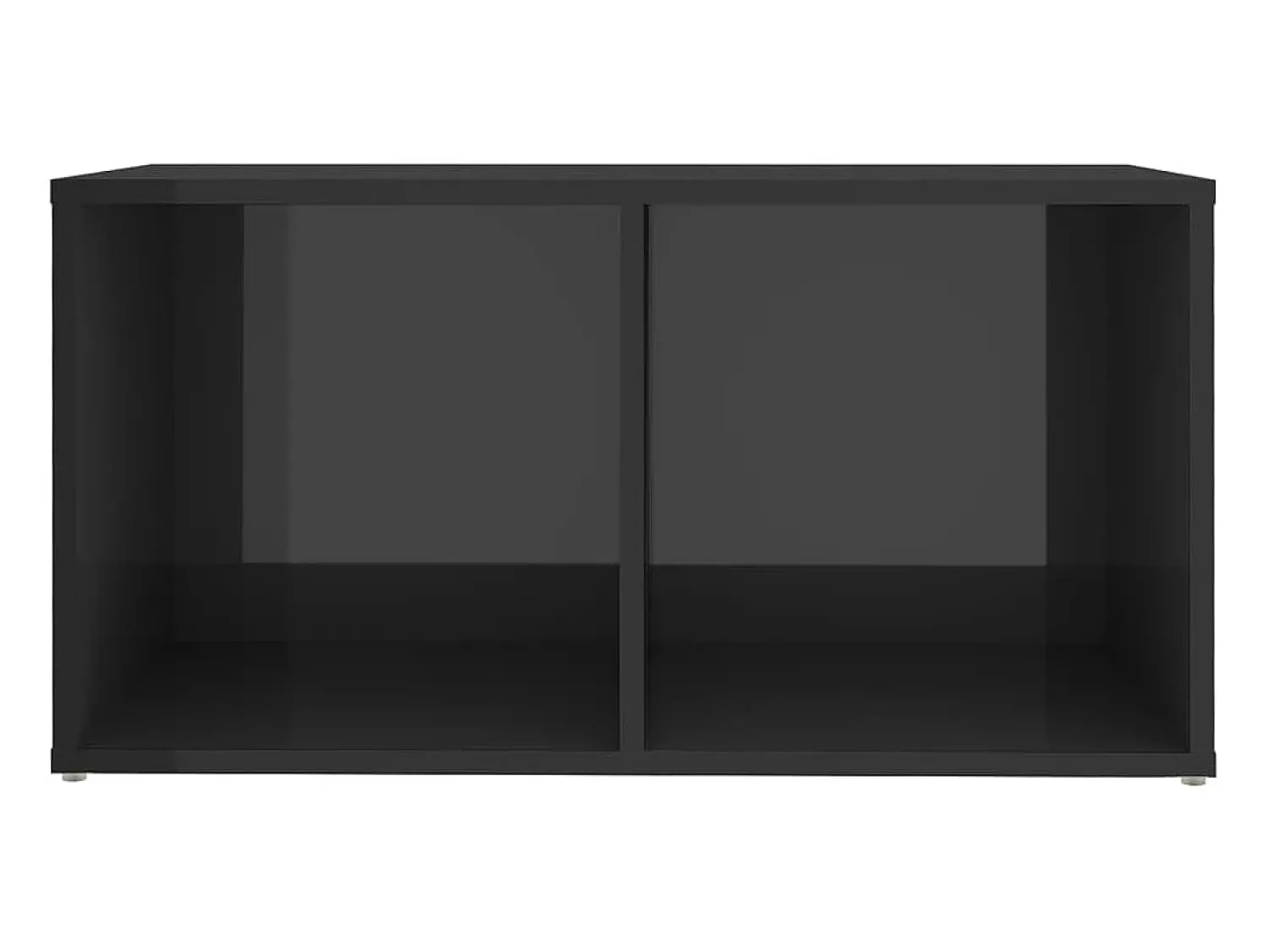 Outlet Móveis de TV 2 pcs derivados de madeira cinza brilhante PT983509 Cinzento