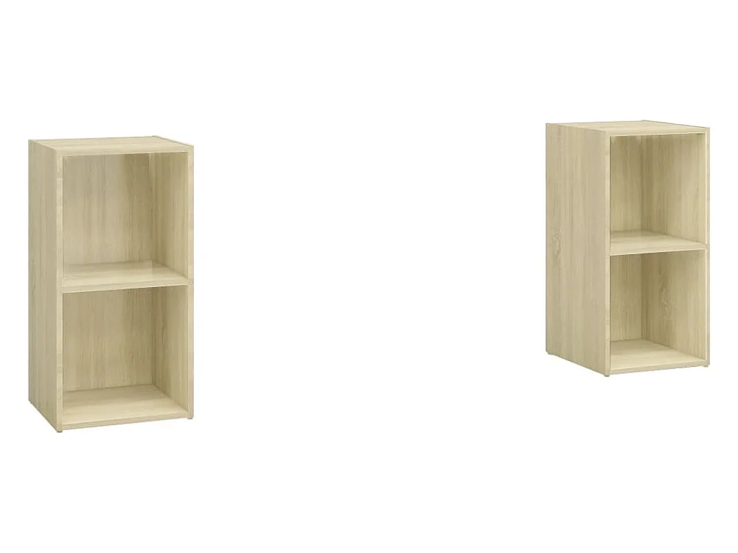 Móveis de TV 2 pcs derivados de madeira carvalho sonoma PT138365^ Móvel De Tv