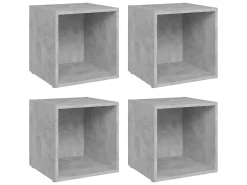 Online Móveis de TV 4 pcs derivados de madeira cimento PT808331 Cinzento
