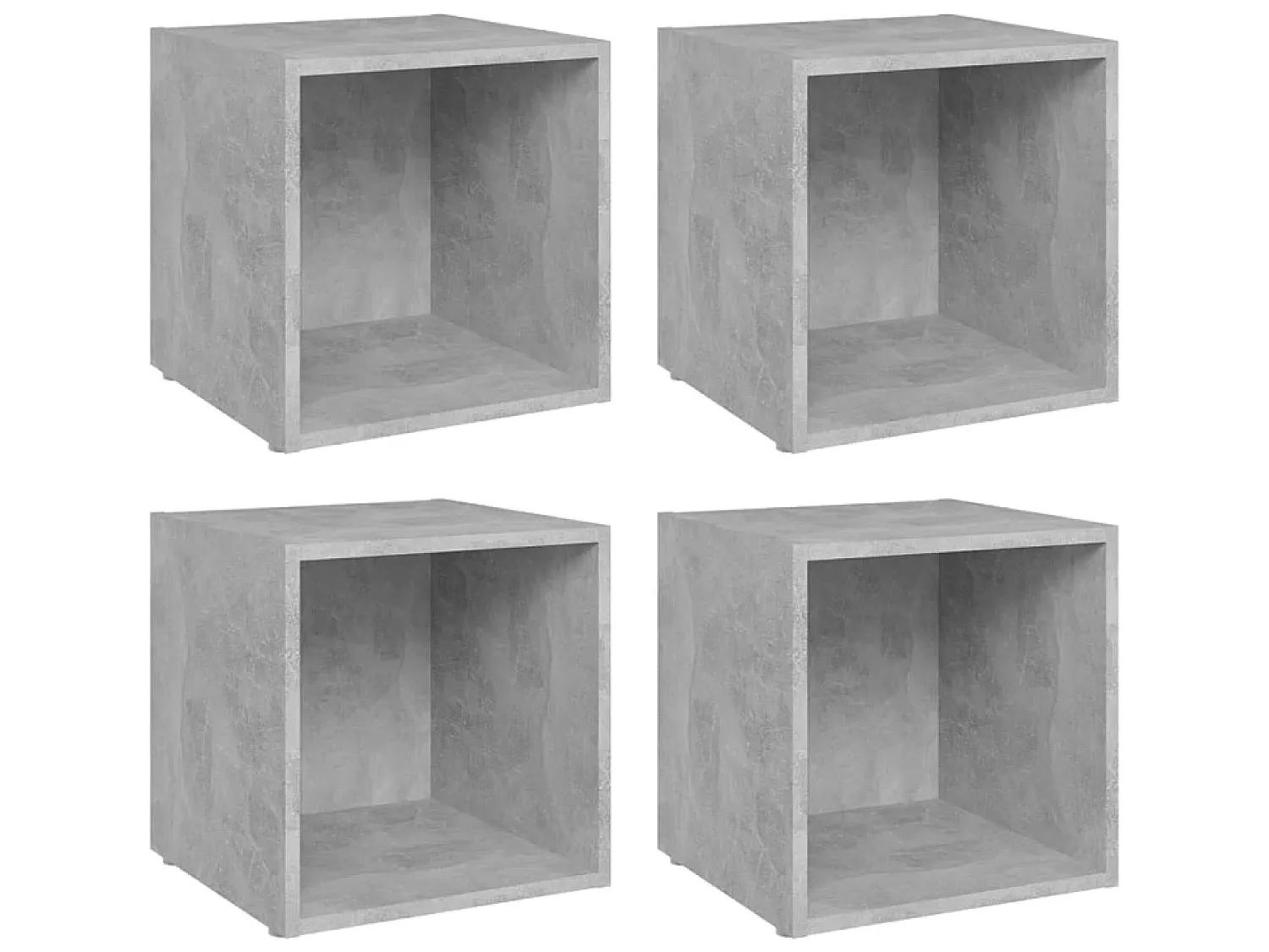 Online Móveis de TV 4 pcs derivados de madeira cimento PT808331 Cinzento