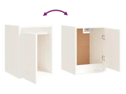 Sale vidaxl Móveis de TV 3 pcs madeira de pinho maciça Branco