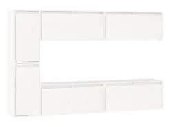 Móvel De Tv| Móveis de TV 6 pcs madeira de pinho maciça PT962007 Branco