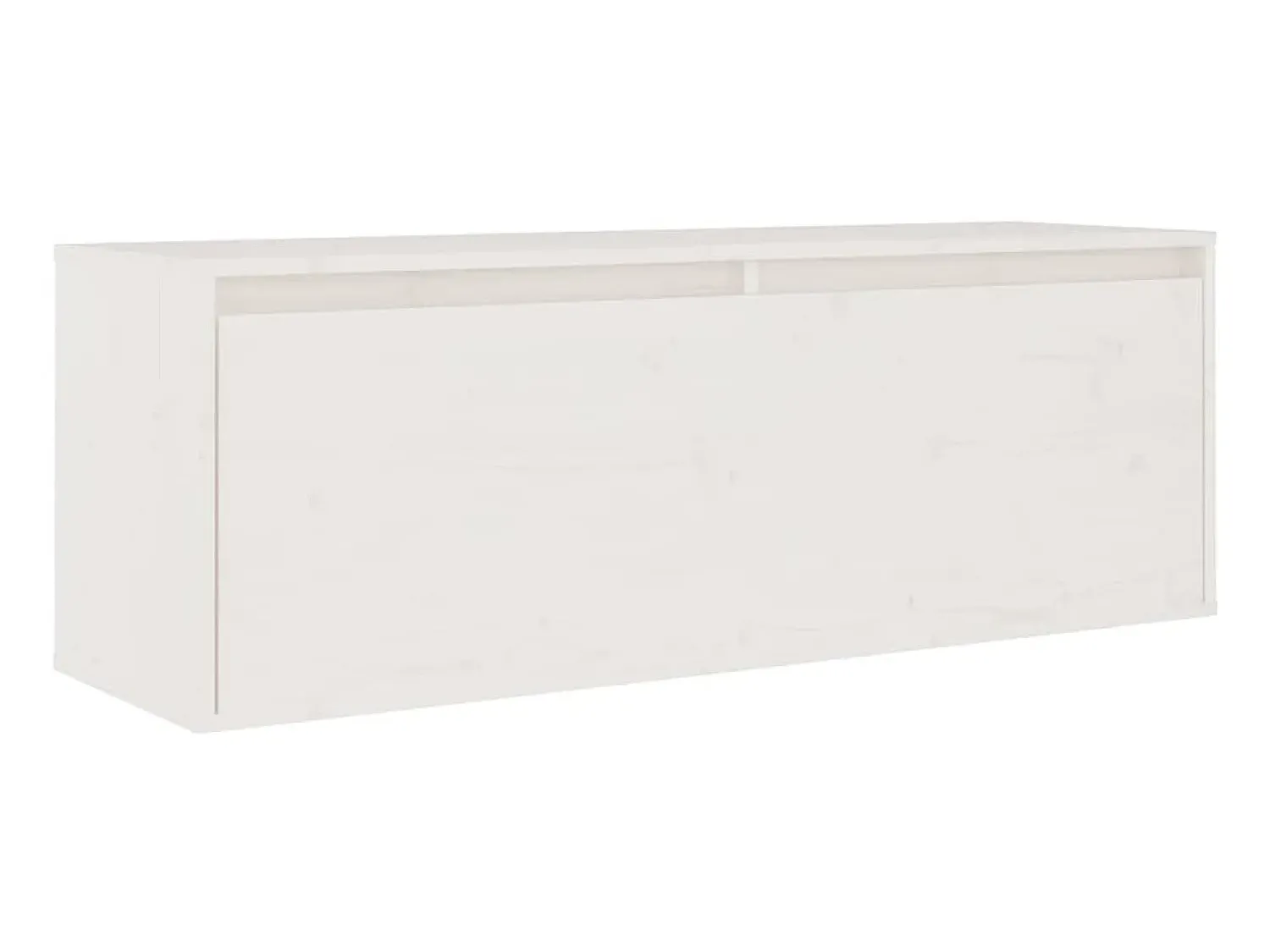 New Móveis de TV 6 pcs madeira de pinho maciça PT188688 Branco