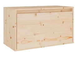Móveis de TV 3 pcs madeira de pinho maciça PT255536 Castanho