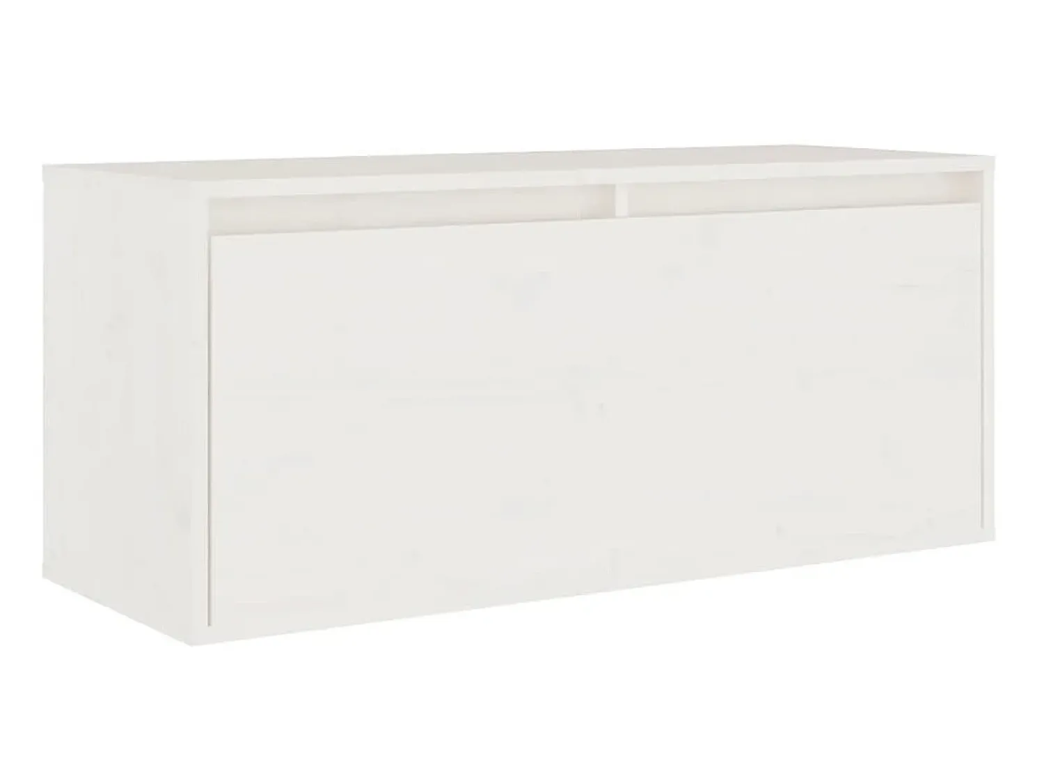 Clearance Móveis de TV 5 pcs madeira de pinho maciça PT880871 Branco