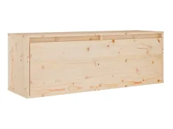 Best Móveis de TV 5 pcs madeira de pinho maciça PT604582 Castanho