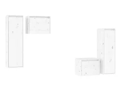Móvel De Tv* Móveis de TV 4 pcs madeira de pinho maciça PT339109 Branco
