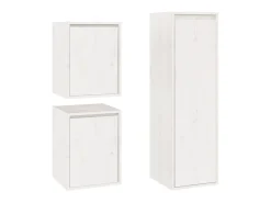 Móveis de TV 3 pcs madeira de pinho maciça PT781087^ Móvel De Tv