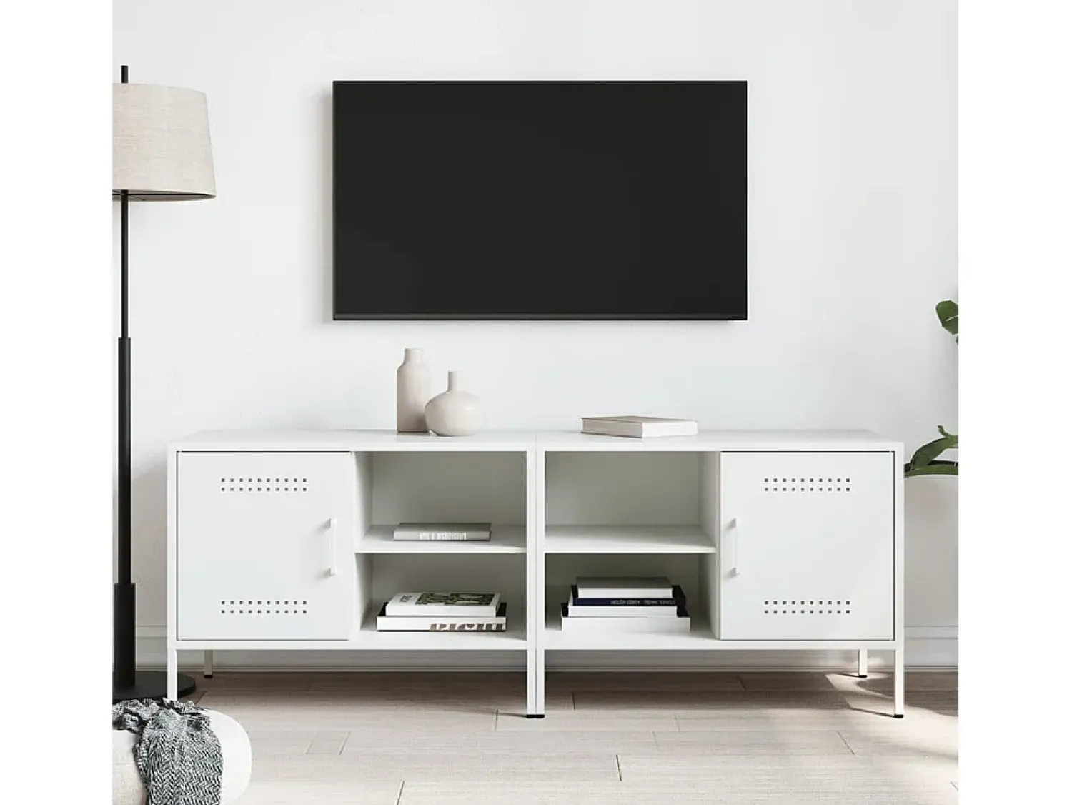 Móveis de TV 2 pcs 68x39x50,5 cm aço PT648107^ Móvel De Tv