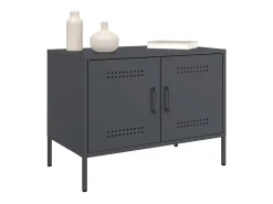 Móvel De Tv| Móveis de TV 2 pcs 68x39x50,5 cm aço antracite PT276253 Cinza antracite