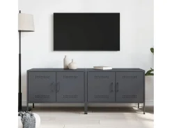 Móvel De Tv| Móveis de TV 2 pcs 68x39x50,5 cm aço antracite PT276253 Cinza antracite