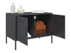 Móvel De Tv| Móveis de TV 2 pcs 68x39x50,5 cm aço antracite PT276253 Cinza antracite