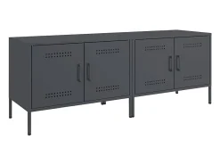 Móvel De Tv| Móveis de TV 2 pcs 68x39x50,5 cm aço antracite PT276253 Cinza antracite