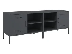 Móveis de TV 2 pcs 68x39x50,5 cm aço antracite PT650798^ Móvel De Tv