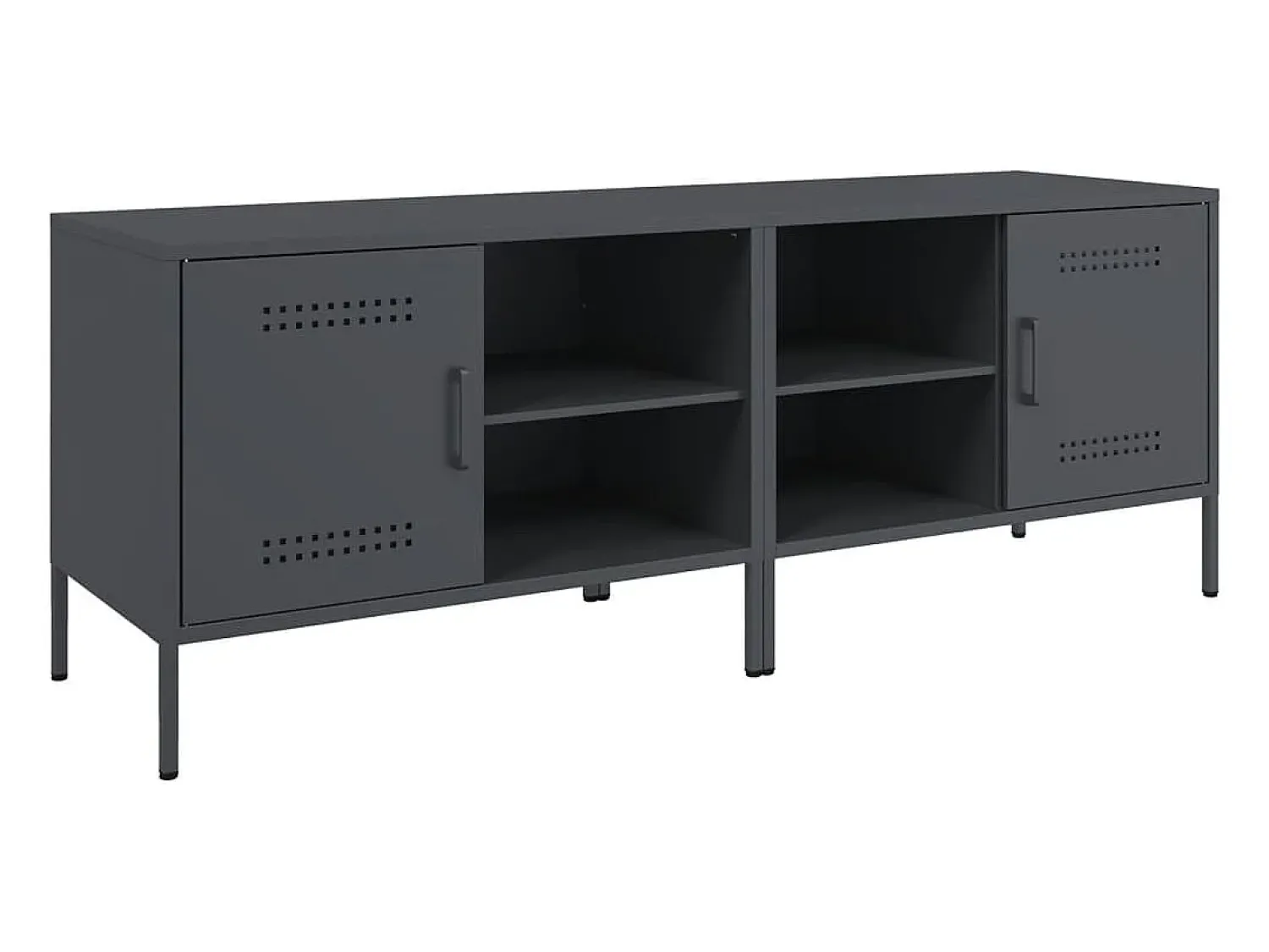 Móveis de TV 2 pcs 68x39x50,5 cm aço antracite PT650798^ Móvel De Tv