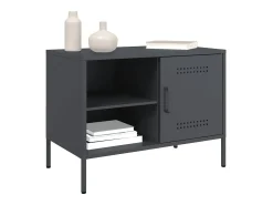 Móveis de TV 2 pcs 68x39x50,5 cm aço antracite PT650798^ Móvel De Tv