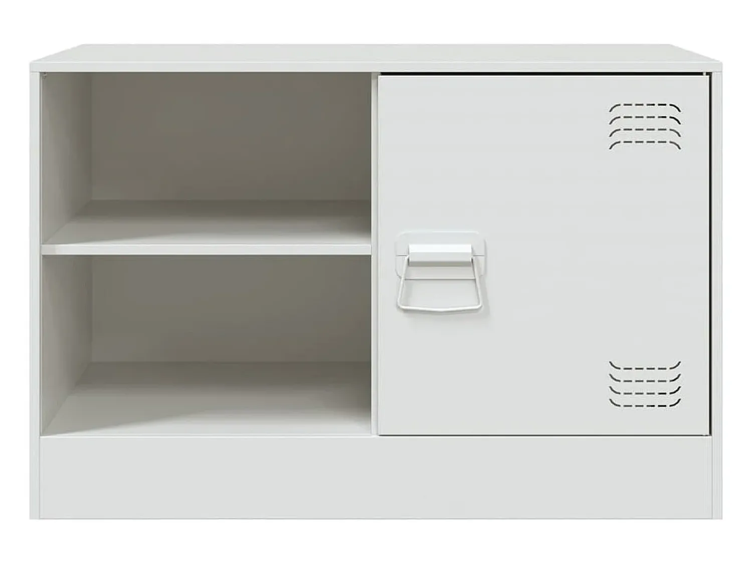 Discount Móveis de TV 2 pcs 67x39x44 cm aço PT407439 Branco