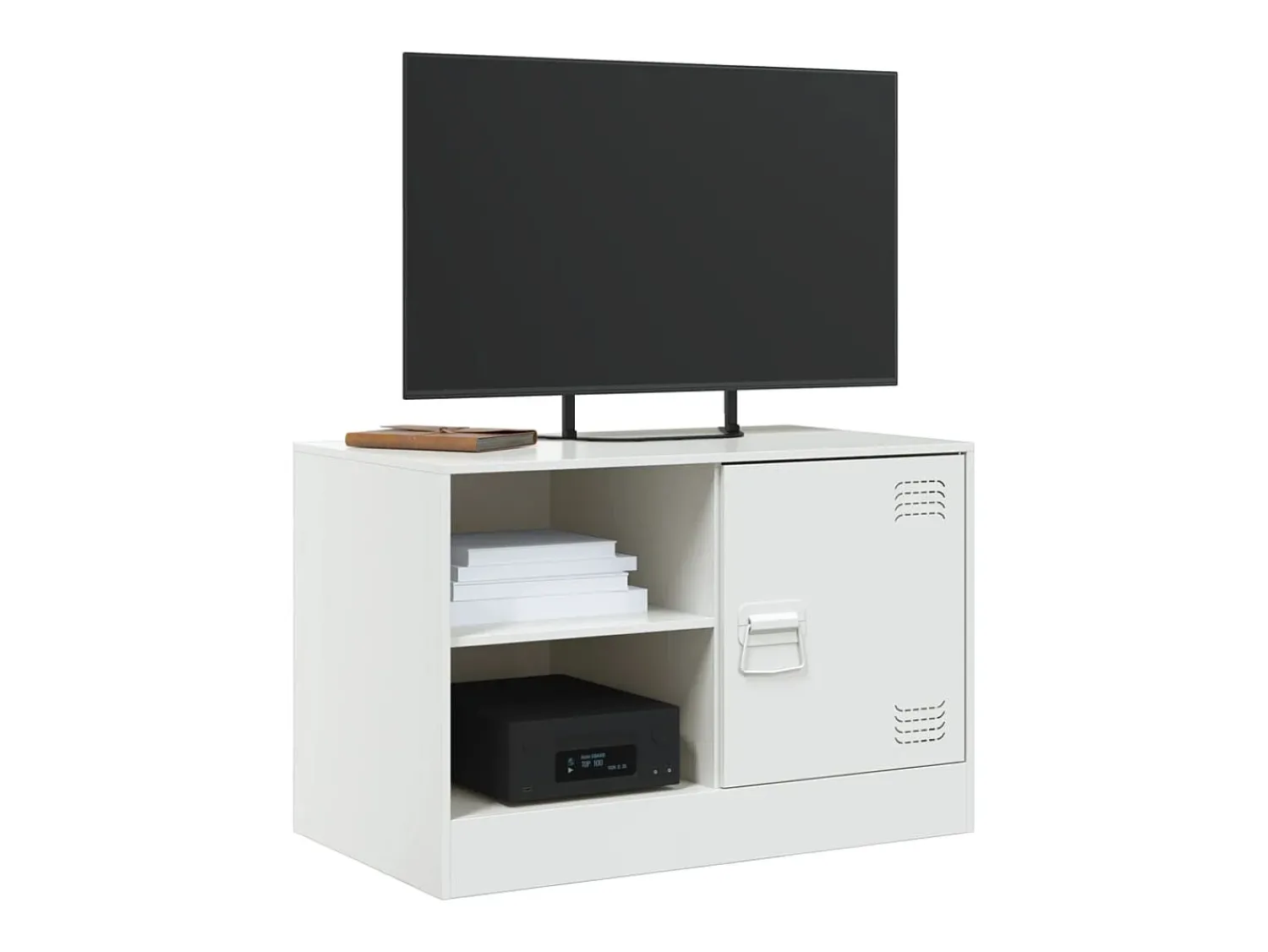 Discount Móveis de TV 2 pcs 67x39x44 cm aço PT407439 Branco