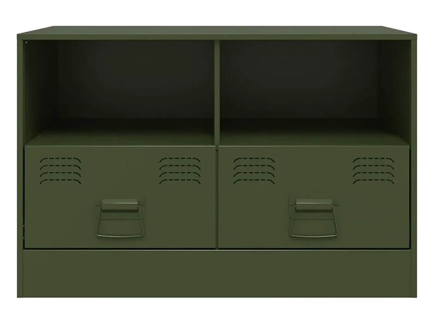 Móveis de TV 2 pcs 67x39x44 cm aço azeitona PT514604^ Móvel De Tv