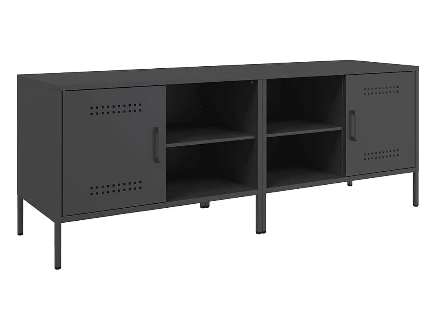 Best Móveis de TV 2 pcs 68x39x50,5 cm aço PT805071 Preto