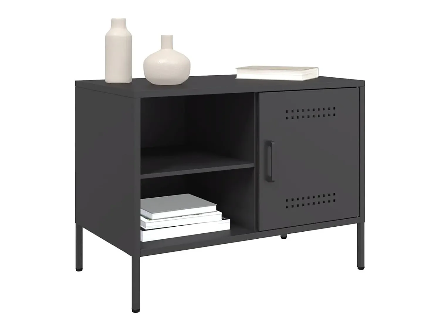 Best Móveis de TV 2 pcs 68x39x50,5 cm aço PT805071 Preto