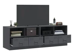 Móvel De Tv| Móveis de TV 2 pcs 67x39x44 cm aço antracite PT758721 Cinza antracite