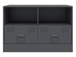 Móvel De Tv| Móveis de TV 2 pcs 67x39x44 cm aço antracite PT758721 Cinza antracite