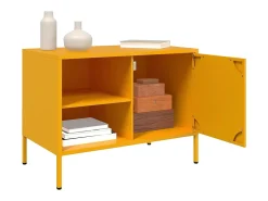 Móvel De Tv| Móveis de TV 2 pcs 68x39x50,5 cm aço mostarda PT895770 Amarelo