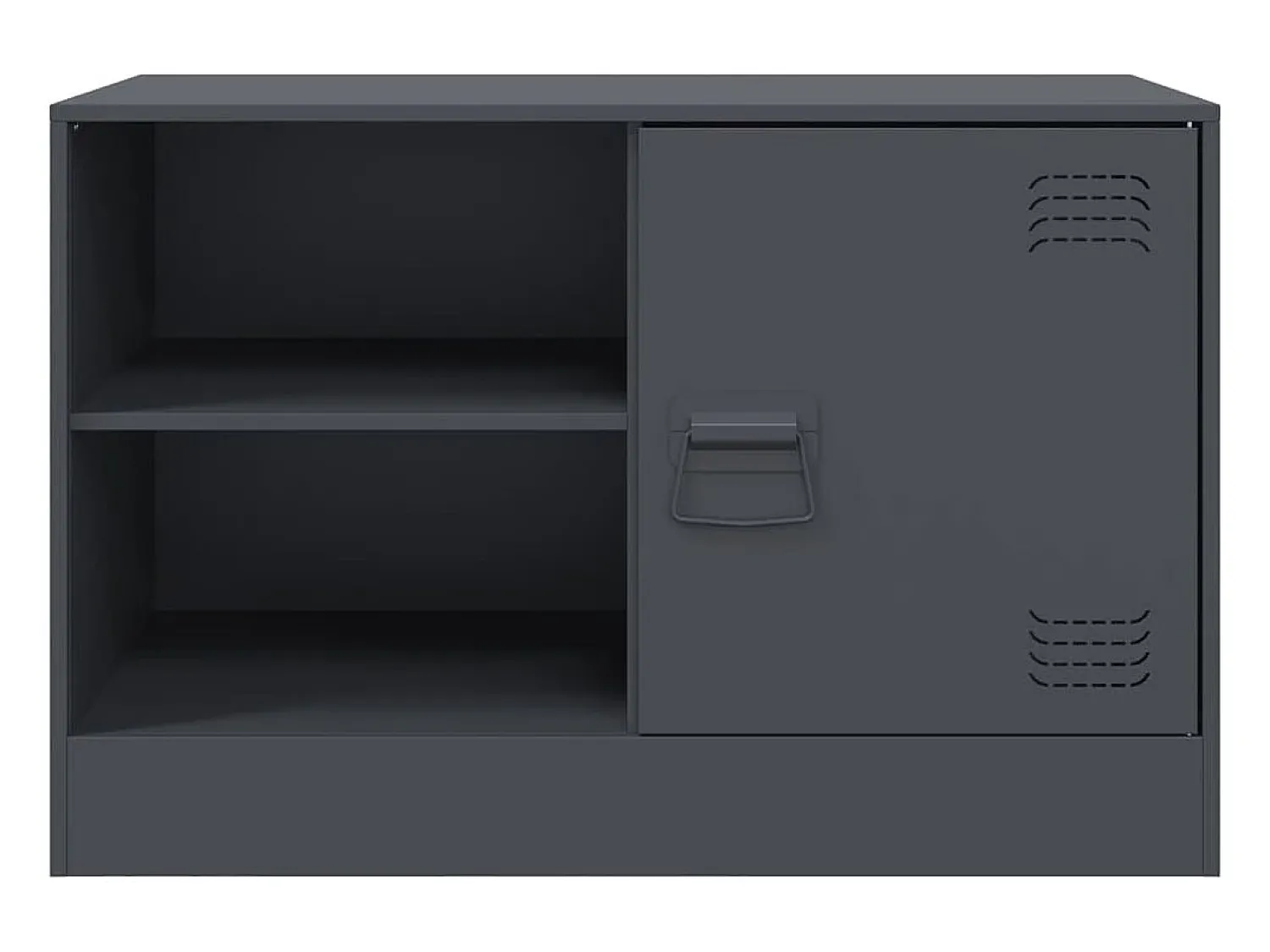 Móveis de TV 2 pcs 67x39x44 cm aço antracite PT676200^ Móvel De Tv