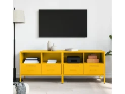 Móvel De Tv| Móveis de TV 2 pcs 68x39x50,5 cm aço mostarda PT893430 Amarelo