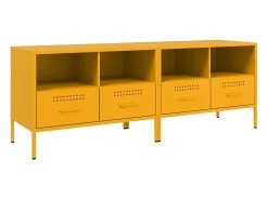 Móvel De Tv| Móveis de TV 2 pcs 68x39x50,5 cm aço mostarda PT893430 Amarelo