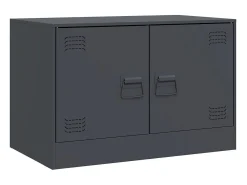Móvel De Tv* Móveis de TV 2 pcs 67x39x44 cm aço antracite PT811892 Cinza antracite