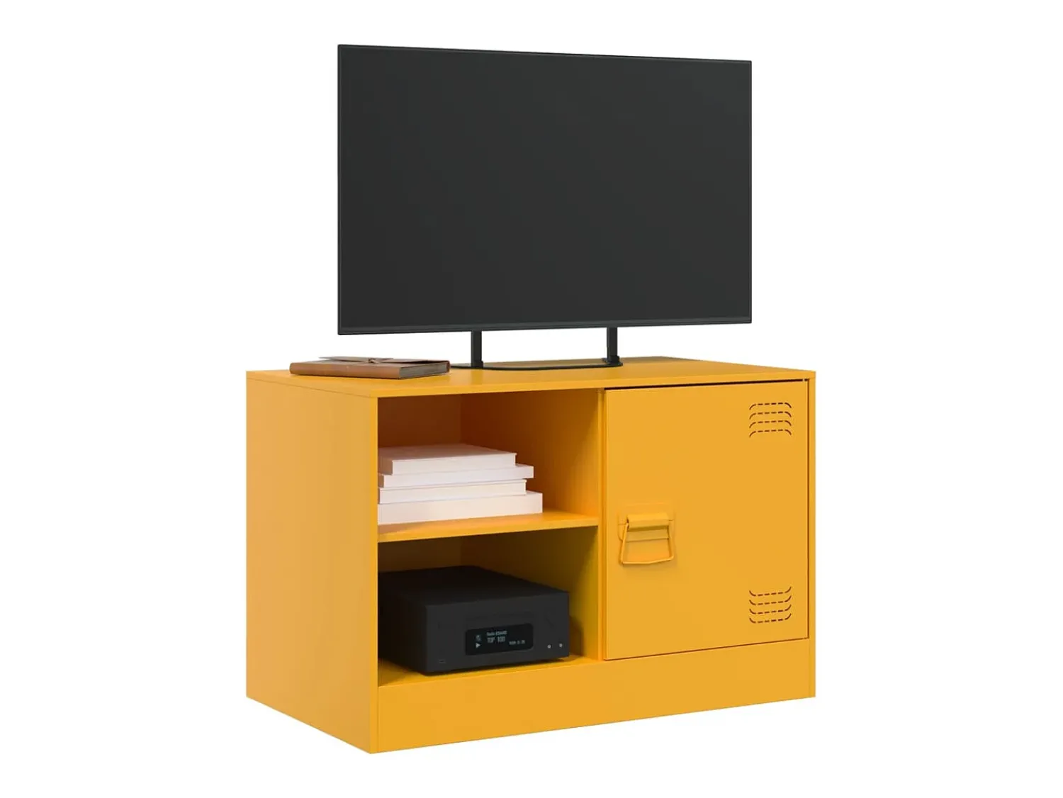Móvel De Tv* Móveis de TV 2 pcs 67x39x44 cm aço mostarda PT626829 Amarelo