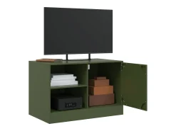 Móvel De Tv* Móveis de TV 2 pcs 67x39x44 cm aço azeitona PT480139 Verde