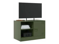 Móvel De Tv* Móveis de TV 2 pcs 67x39x44 cm aço azeitona PT480139 Verde
