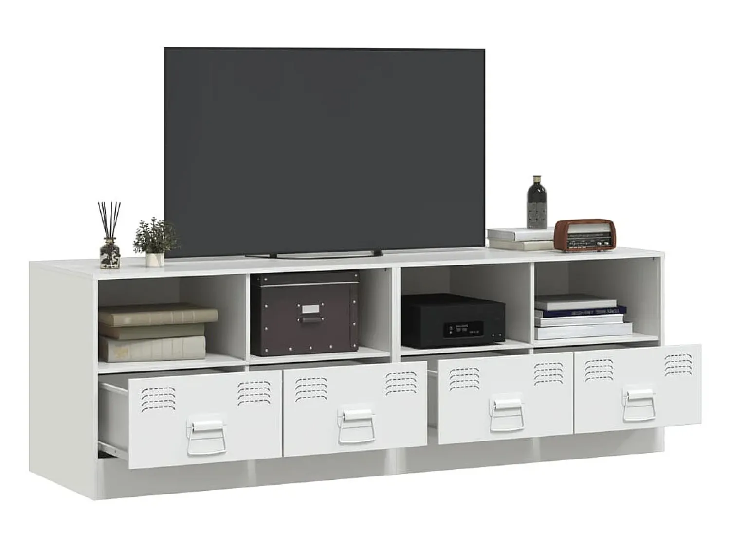 Móveis de TV 2 pcs 67x39x44 cm aço PT229812^ Móvel De Tv