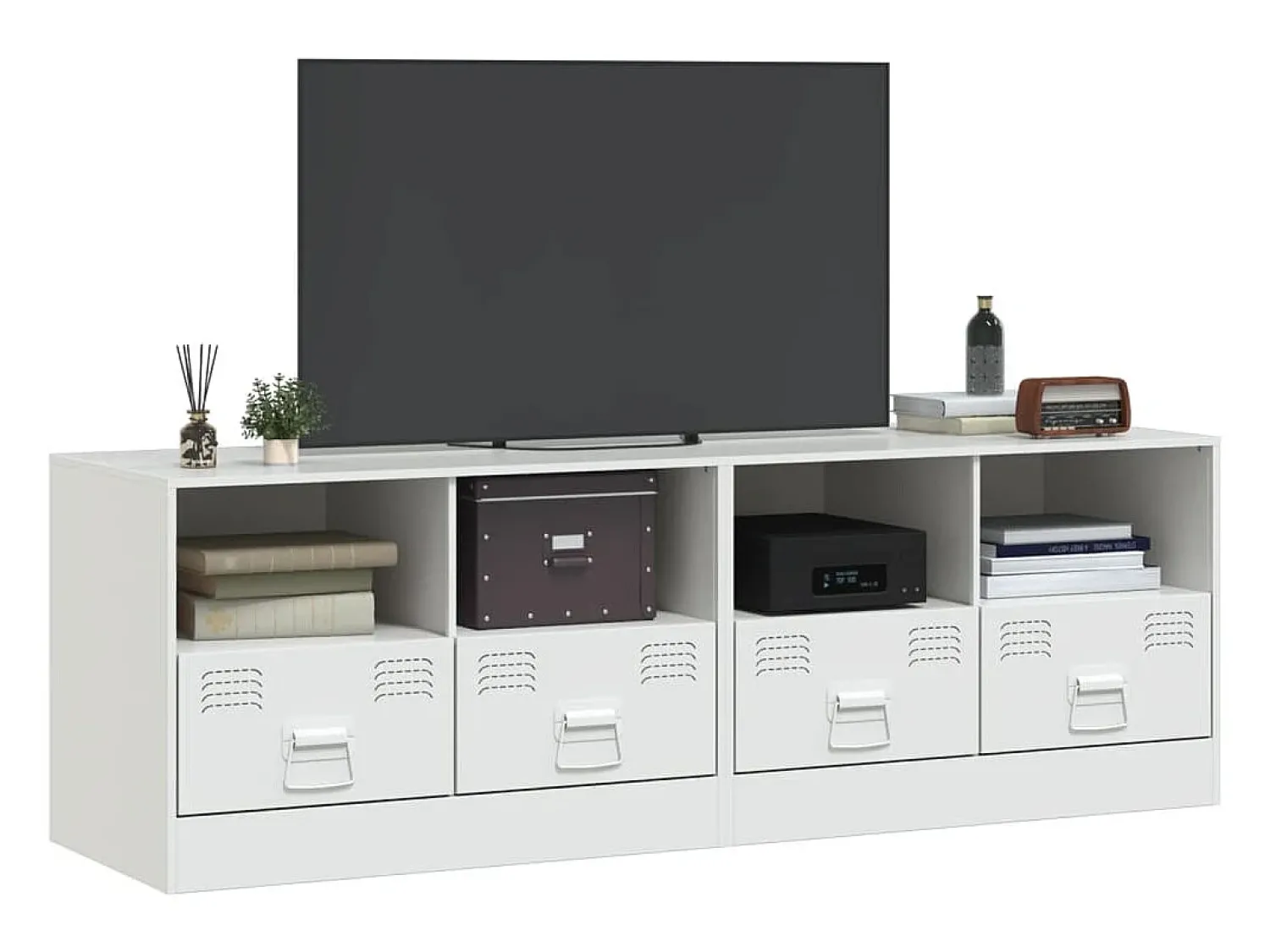 Móveis de TV 2 pcs 67x39x44 cm aço PT229812^ Móvel De Tv