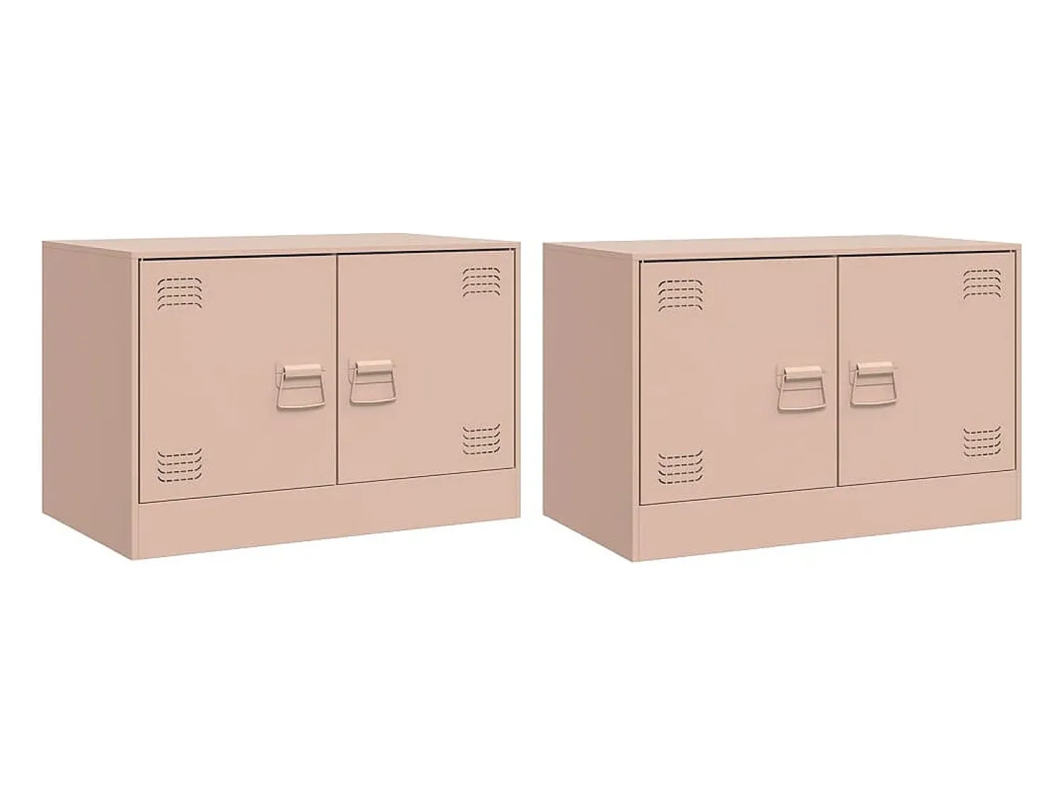 Móvel De Tv* Móveis de TV 2 pcs 67x39x44 cm aço PT225386 Rosa