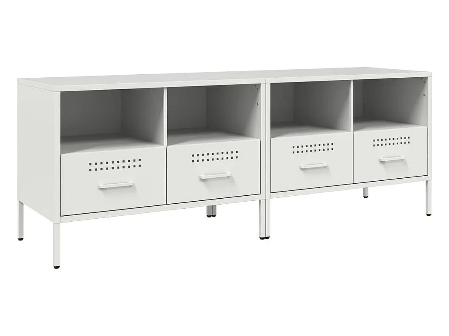 Móvel De Tv| Móveis de TV 2 pcs 68x39x50,5 cm aço PT969484 Branco
