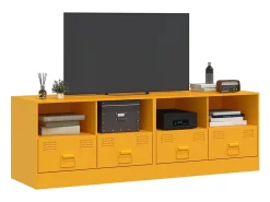 Discount Móveis de TV 2 pcs 67x39x44 cm aço mostarda PT912142 Amarelo
