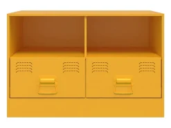 Discount Móveis de TV 2 pcs 67x39x44 cm aço mostarda PT912142 Amarelo