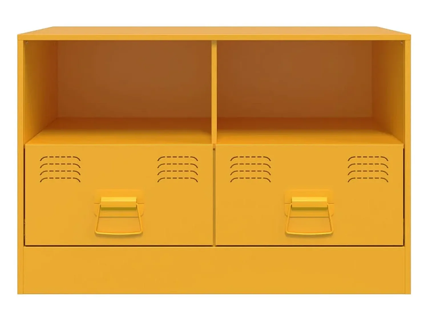 Discount Móveis de TV 2 pcs 67x39x44 cm aço mostarda PT912142 Amarelo
