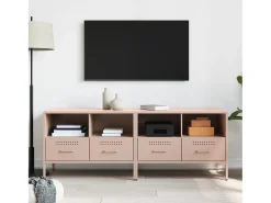 Móvel De Tv| Móveis de TV 2 pcs 68x39x50,5 cm aço PT456797 Rosa
