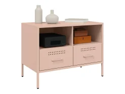 Móvel De Tv| Móveis de TV 2 pcs 68x39x50,5 cm aço PT456797 Rosa