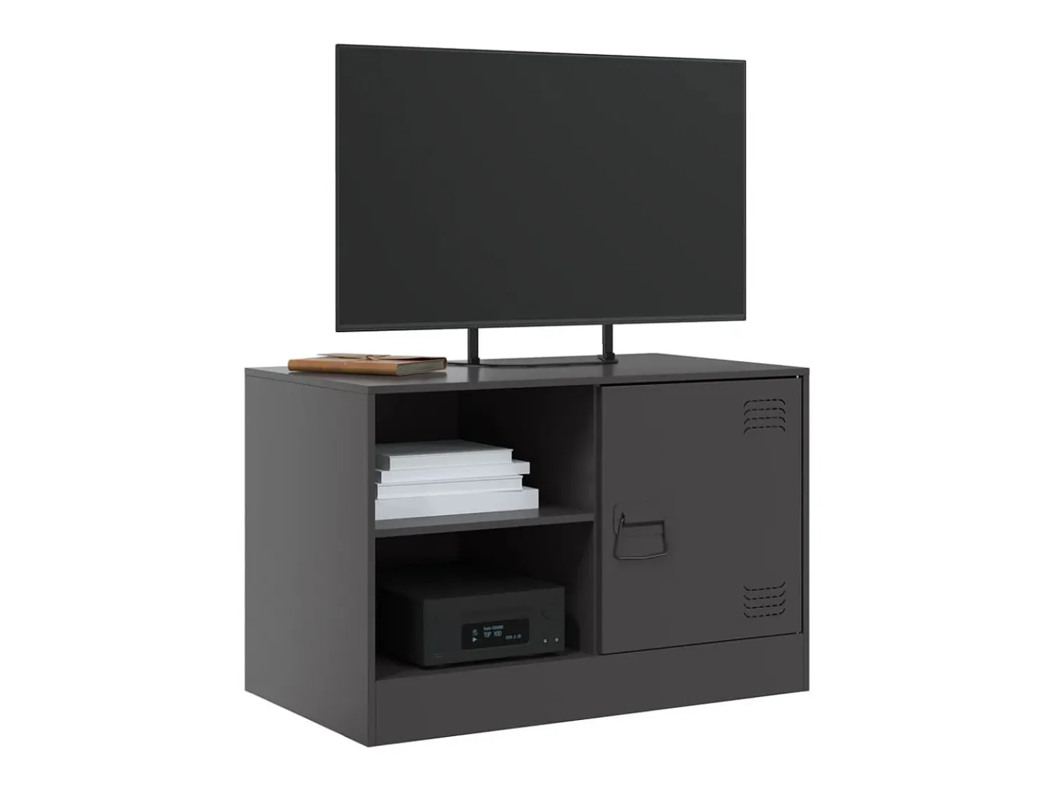 Móvel De Tv| Móveis de TV 2 pcs 67x39x44 cm aço PT487127 Preto
