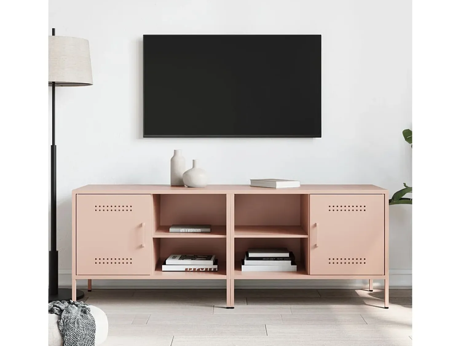 Móvel De Tv* Móveis de TV 2 pcs 68x39x50,5 cm aço PT994647 Rosa