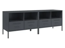 Móvel De Tv| Móveis de TV 2 pcs 68x39x50,5 cm aço antracite PT842877 Cinza antracite