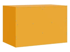 Discount vidaxl Móveis de TV 2 pcs 67x39x44 cm aço mostarda Amarelo